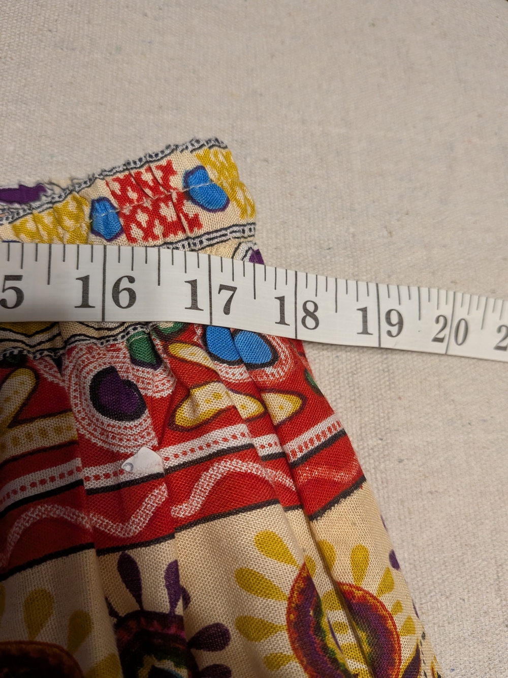 Boho Printed Maxi Skirt Vibrant Boho Gypsy Festival - Picture 3 of 7